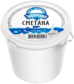 Сметана 15% Відерко